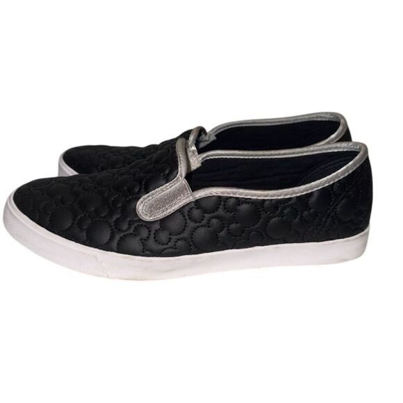 Disney Parks Mickey Mouse Black Slip On Shoes Unisex Size 10 - Picture 3 of 9